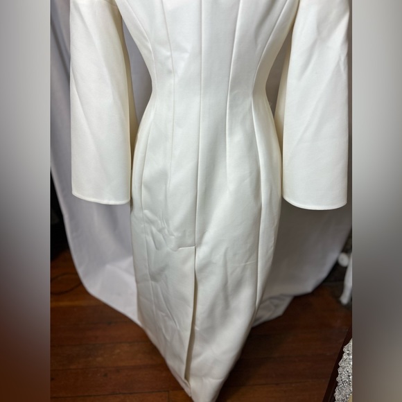 Fendi cream runway Double breasted wool Twill coat EU42/US6 - Picture 4 of 11